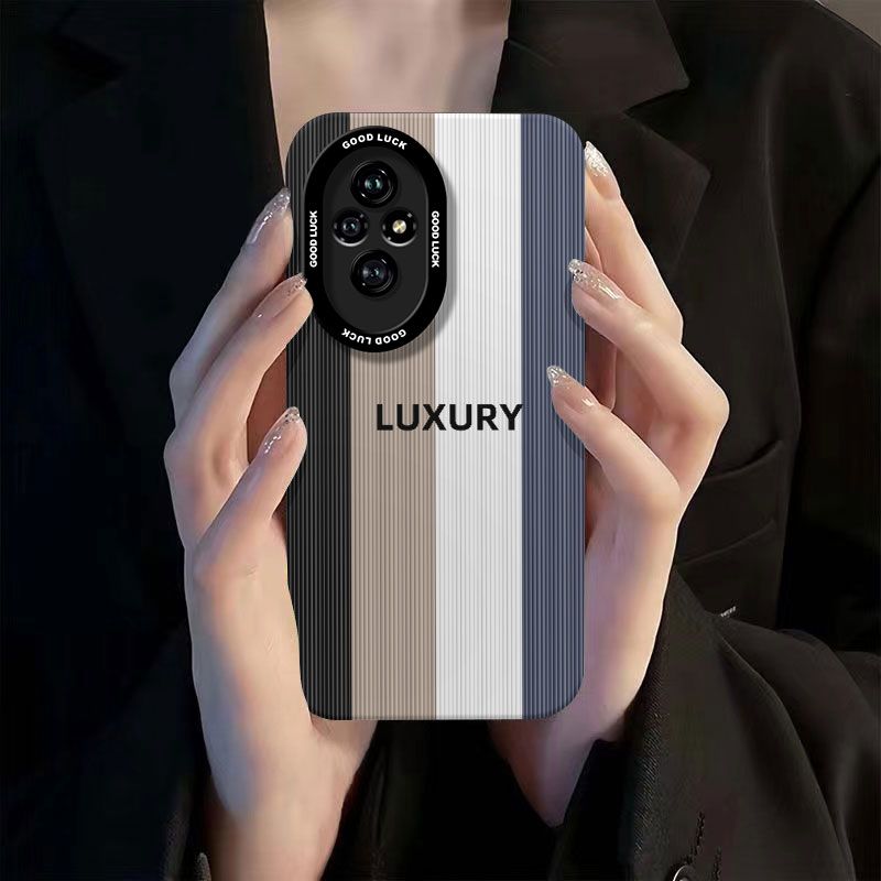 Luxury Striped Camera Protection Phone Case for honor 200/200pro