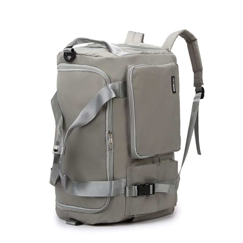 “Modern Grey Backpack – Spacious, Strong & Travel-Ready”