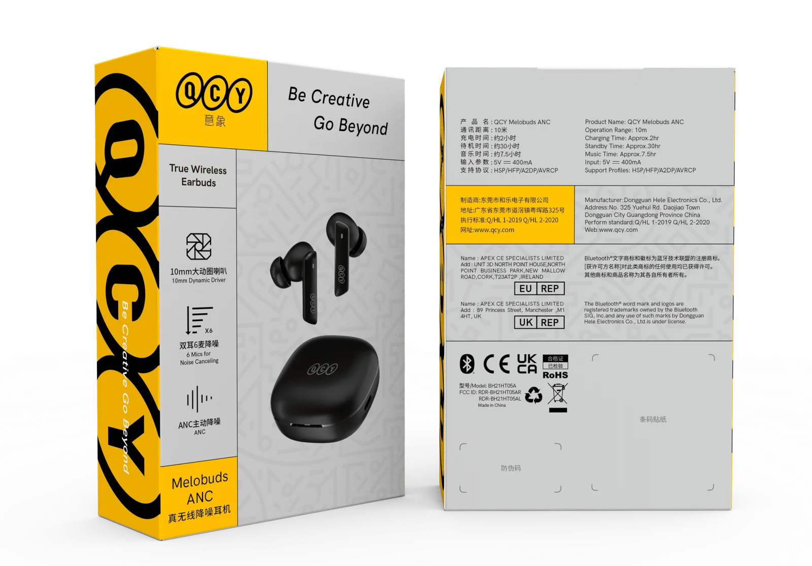 QCY Melobuds HT05 ANC-Black