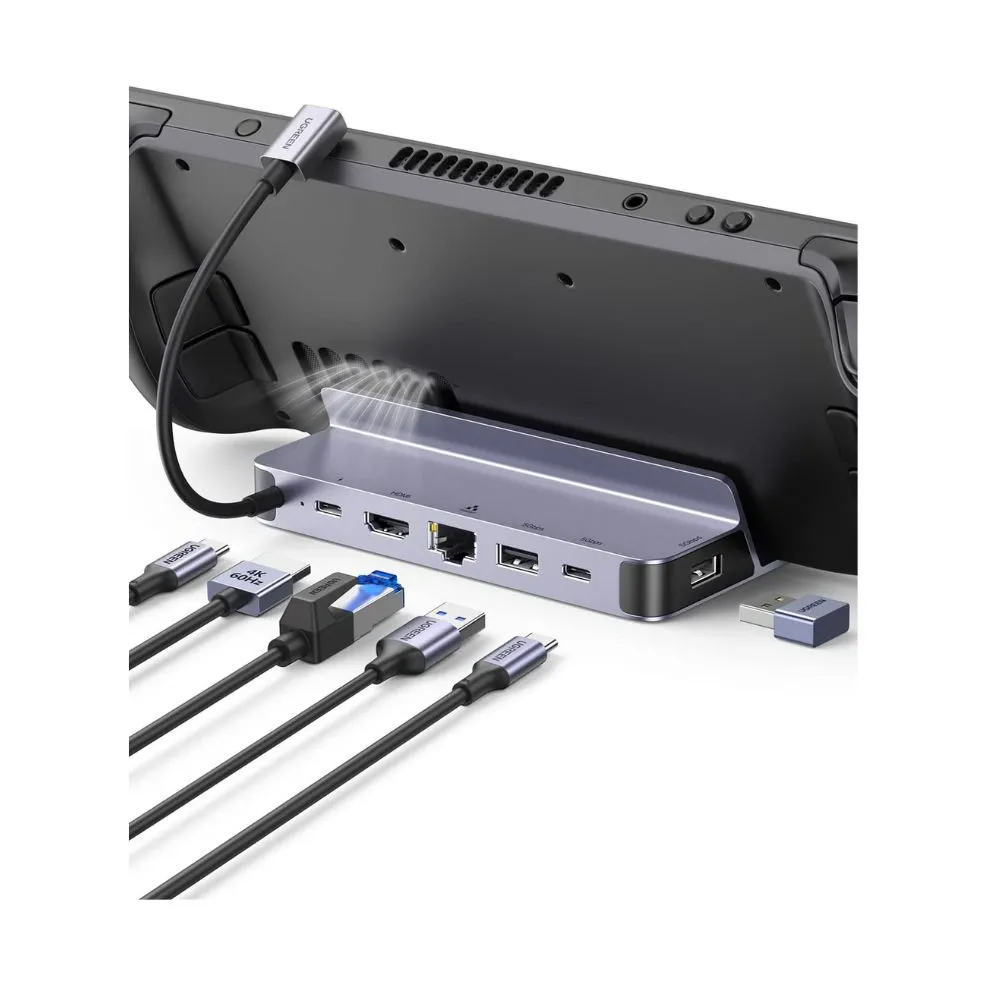 UGREEN 6-in-1 Steam Deck Dock with 4K@60Hz HDMI PD 100W USB-C Docking Station