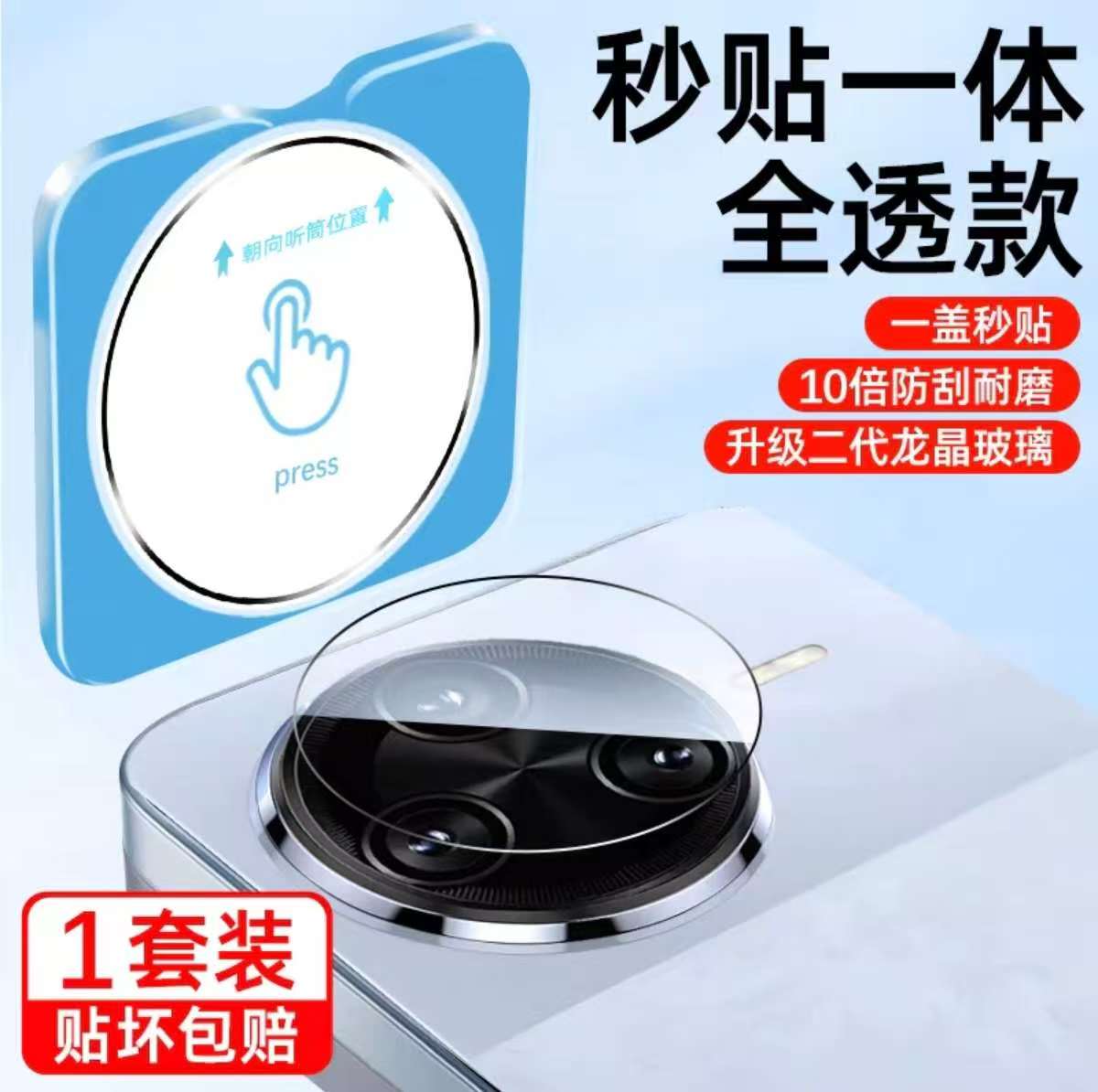 Redmi K80 / K80 Pro / POCO F7 Ultra Camera Lens Protector – 9H Tempered Glass Full Cover